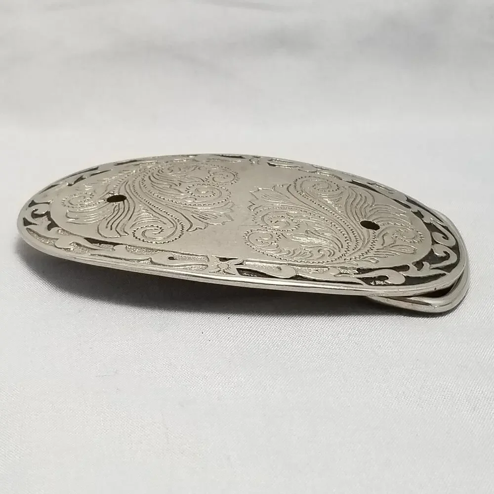 Belt Buckle Women's Unisex Western Engraved‎ Floral Design Southwestern Native
